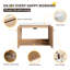 Meuble-lavabo flottant simple 30 po avec lavabo en résine et meuble-lavabo mural 2 portes-952365123-952365132