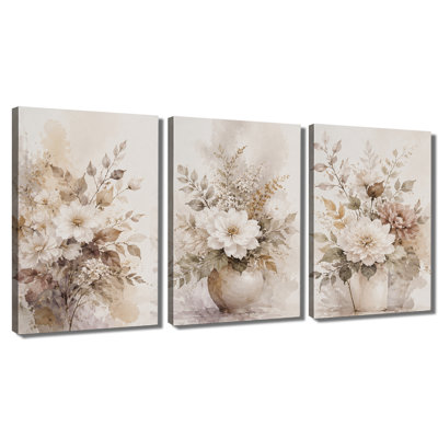 Impression sur toile 3 vases
