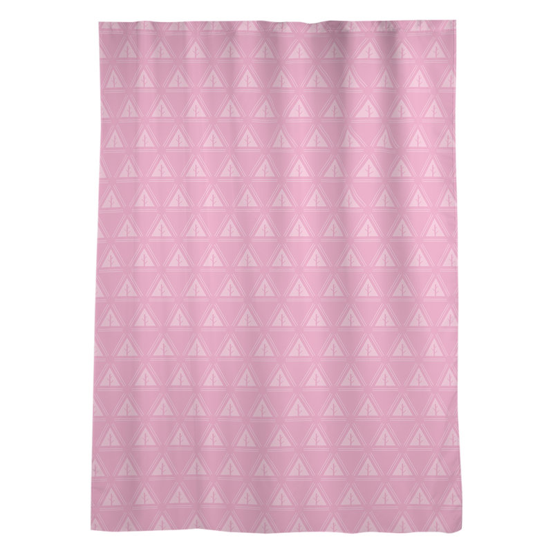 Panneau de rideau simple à passe-tringle classique Barbra, Rose