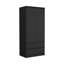 Armoire 2 tiroirs, porte double, tringle-1137457276