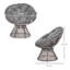 Freeburg Swivel Steel Outdoor Lounge Chair