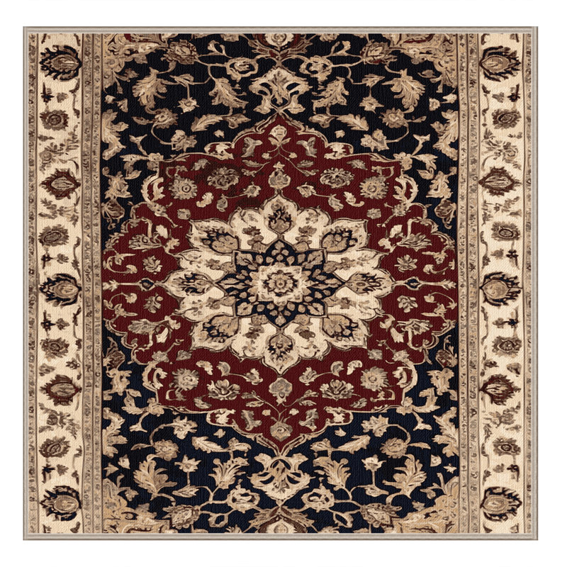 Tapis beige lavable à la machine
