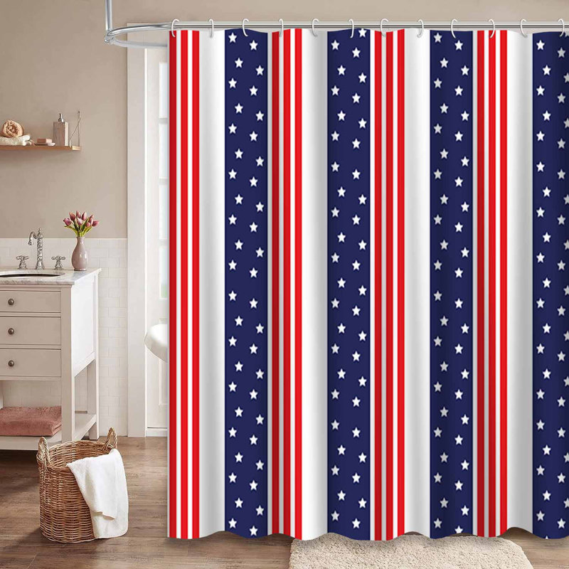 Rideau de douche avec 12 crochets, L 72 po x l 72 po