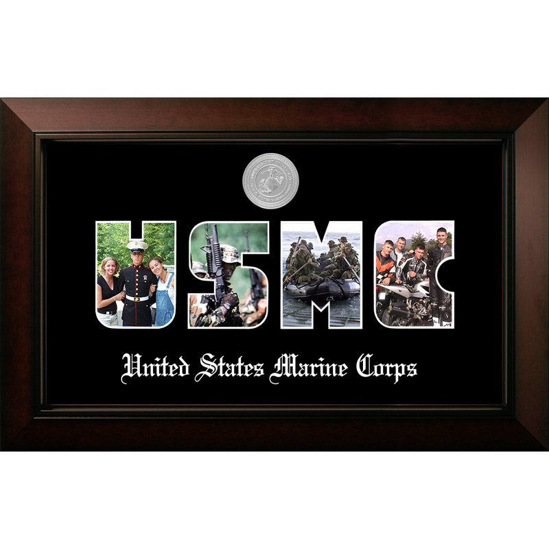 Cadre photo en collage marine, Argent