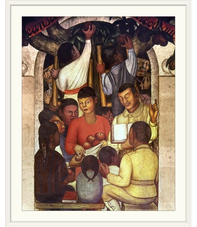 'Rivera: Education, 1926' by Diego Rivera Painting Print
