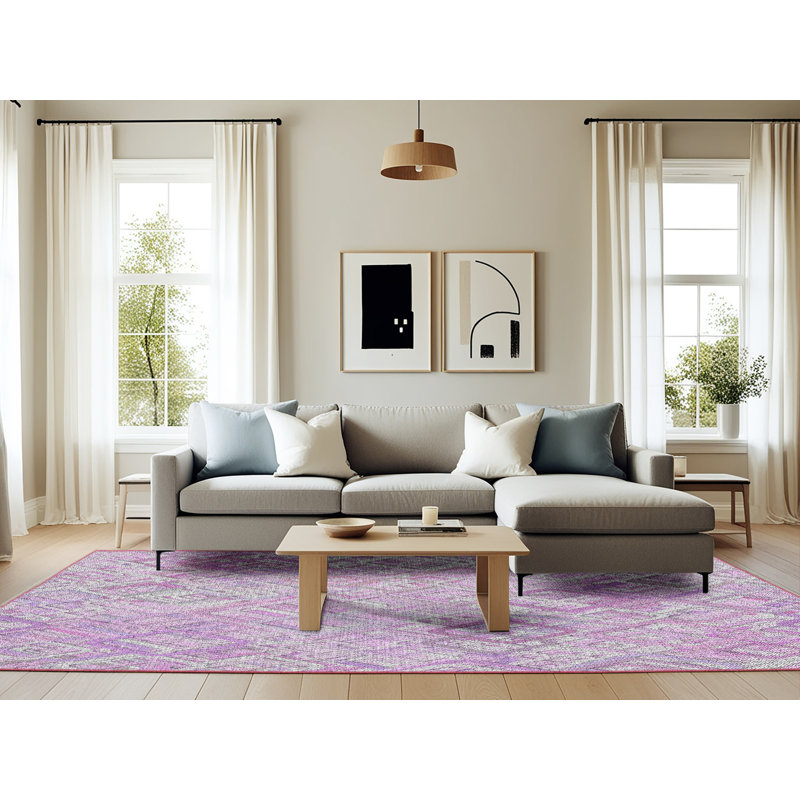 Tapis de surface à motif prune, Rectangle 6 pi x 9 pi