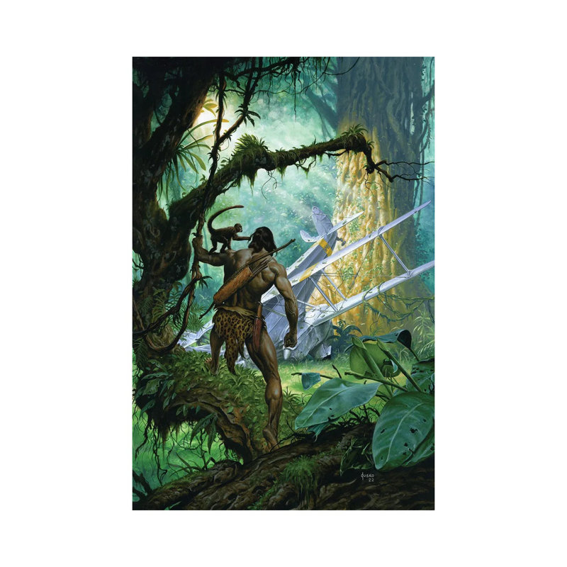 Tarzan's Quest_1PC6, No Frame, Canvas, 26" H x 18" W
