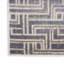 Tapis géométrique bleu / ivoire en polyester tissé à la machine Gatze-1948360239