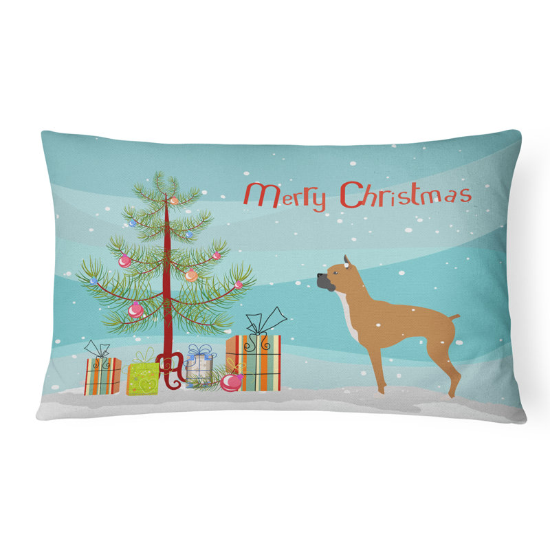 Boxer Outdoor Throw Pillow
