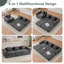 Canapé inclinable gris peu encombrant, mélange de polyester, salon moderne