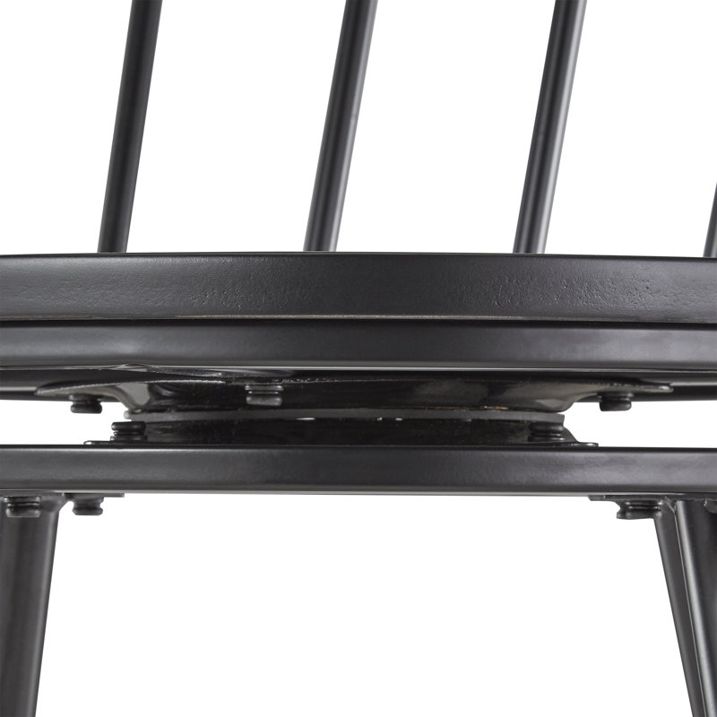 Johanna Swivel Counter Stool, Black
