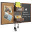 Wall Mounted Entryway Organiser Rack With Chalkboard