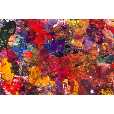 Abstract Child Art - Wrapped Canvas Painting