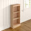 Clearmont Corona Design Low Narrow Bookcase, Pine, Antique Wax
