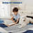 Modern Abstract Contemporary Area Rug 9x12 Washable Rugs Soft Touch Throw Carpet Non Shedding Stain Resistant Throw Carpet With Non-Slip Backing For Bedroom Nursery Apartment Living Room,Blue-1940459844-1940459845