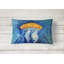  Coussin intérieur / extérieur en tissu Calm Water Jellyfish
