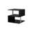 Coffee Table With S-Shaped 3 Tiers Open Storage Shelf Matte Center Sofa Tea Table