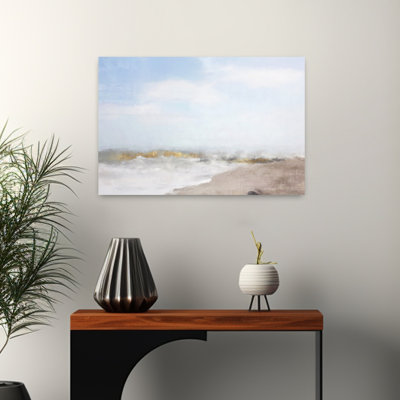 Plage sauvage, art marin contemporain abstrait