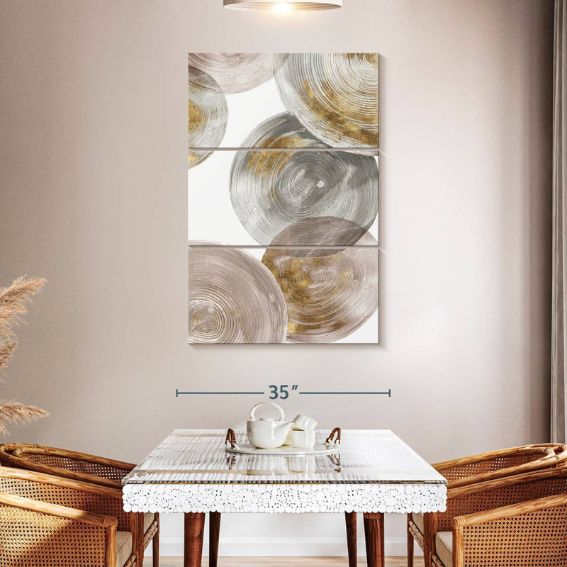 Avery Spiral Rings III, 65" H x 42" W