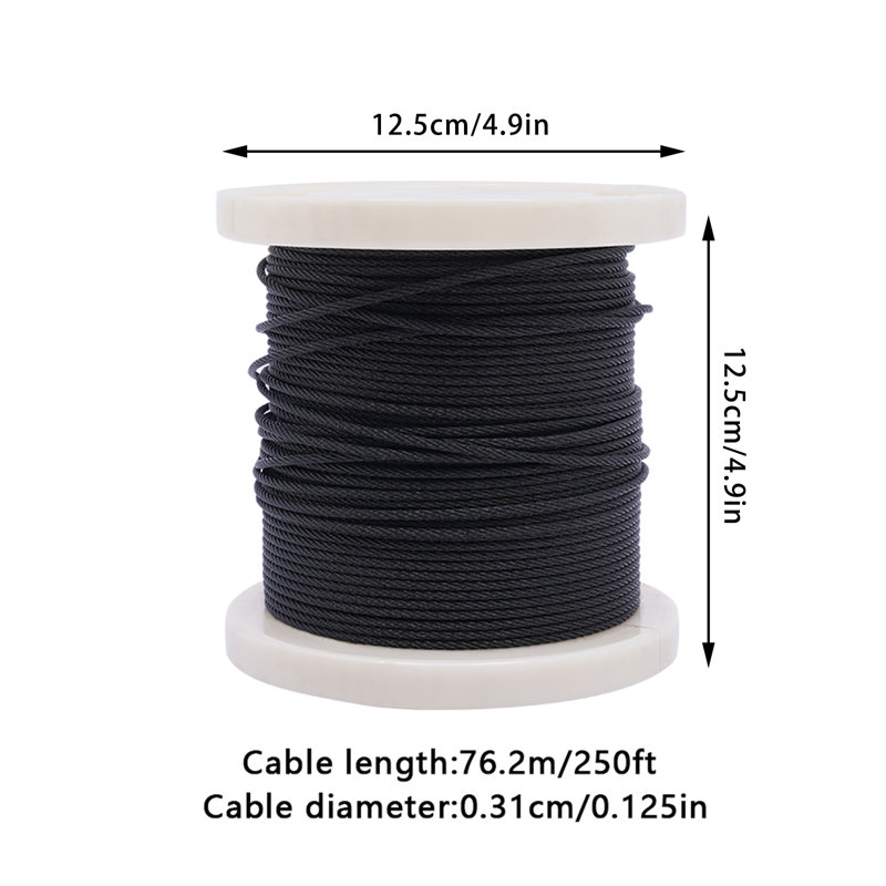 7 in. H x 7 in. W 316 Stainless Steel Cable Rope for Railing System, 250ft
