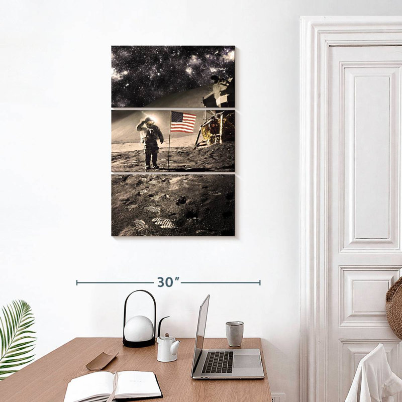 Lelar Moon Landing, 32" H x 20" W