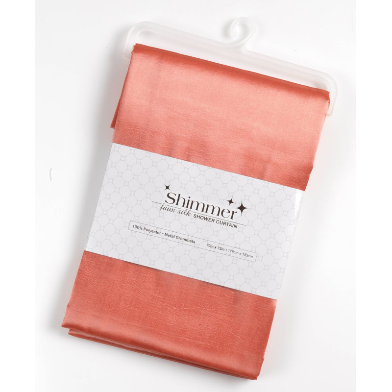 Rideau de douche Easton Shimmer, Saumon