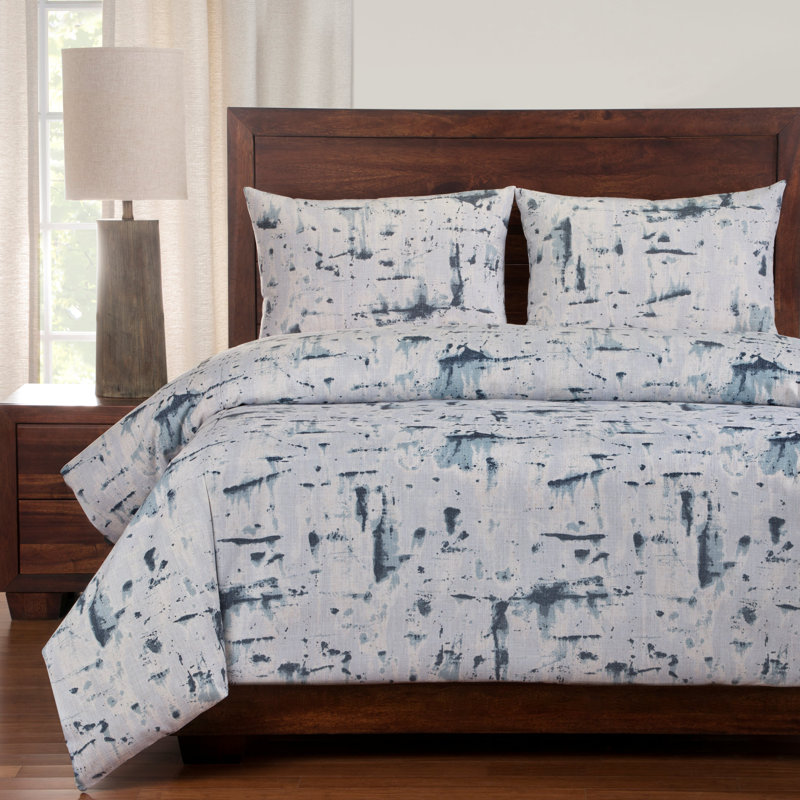 Ensemble de housse de couette de luxe & insert Lapis, Housse de couette simple + 2 coussins décoratifs