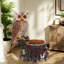 Jardinières en forme de tronc d'arbre hibou, résine 22 po, grand décor rustique pour le jardin