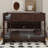 Queen Over Queen Bunk Bed With Cabinets,Charging Station,Ladder And Safety Guardrails-2124099841
