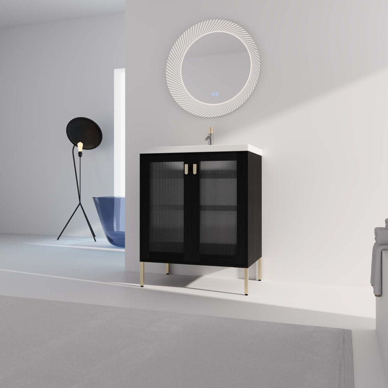 Meuble-lavabo simple avec plateau Winetta 27,8 po