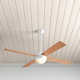 Ball 52'' 4 Blade Ceiling Fan with LED Light Kit