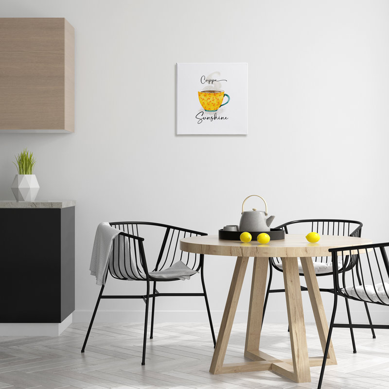«Delightful Cuppa Sunshine», art mural par Joy Hall, H 17 po x l 17 po