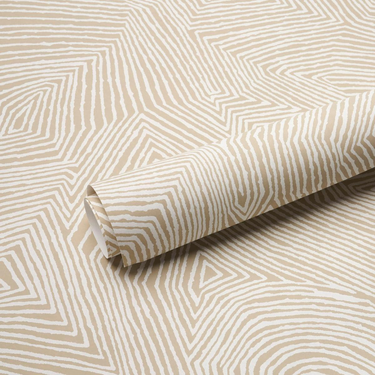 Schumacher Labyrinth Wallpaper Double Roll, Dune