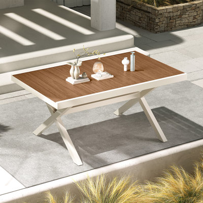 Aluminum And Steel Heated Transfer Extendable Dining Table by Gracie Oaks