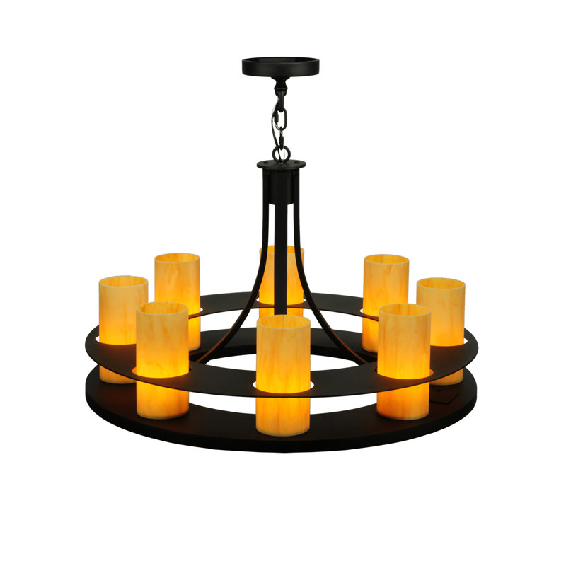 Greenbriar Oak 8 - Light Chandelier