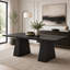 Bureau de direction moderne 63 "avec double base piédestal