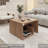 Vega Side Table in Melamine with Open Storage