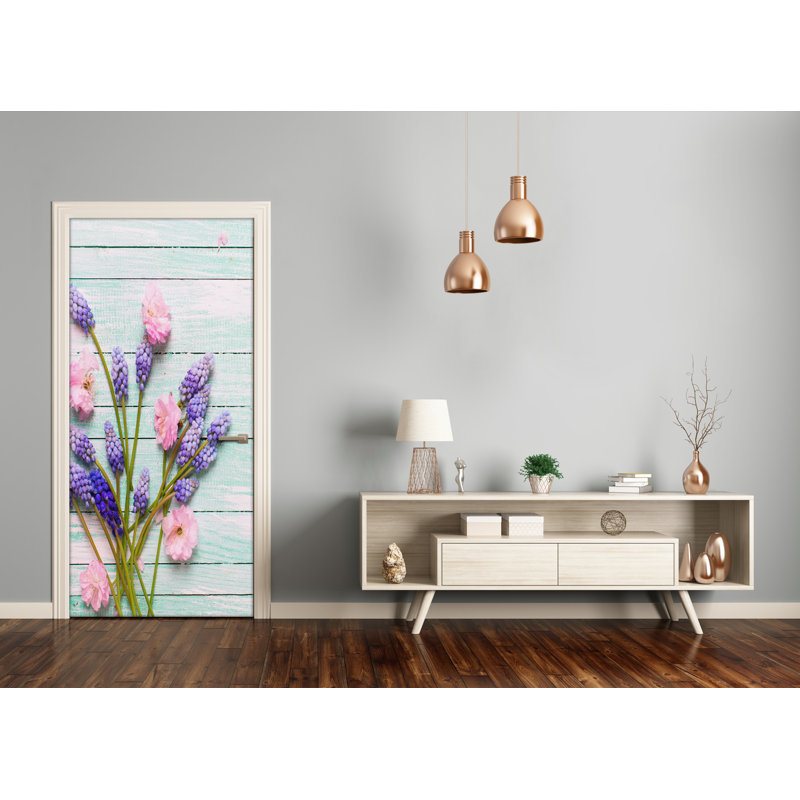 Flycatcher Door Decal, 205cm H x 85cm W