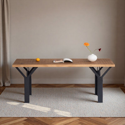 Natural Style Durable Rectangular Dining Table