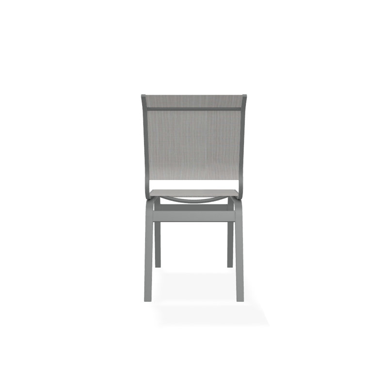 Chaise d'appoint de salle à manger Hiraku, Graphite texturé, Amalfi
