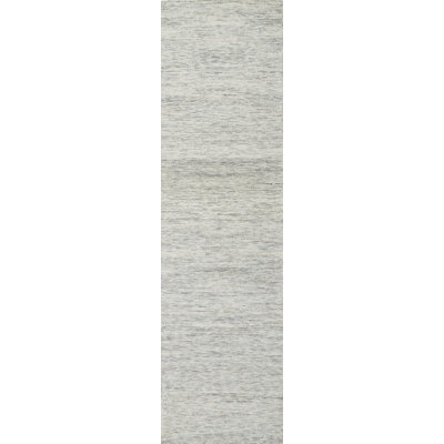 Tapis gris clair / sable en laine touffeté à la main Charton