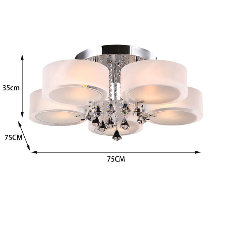 Myra Acrylic Semi Flush Mount