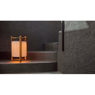 Kando 15.75'' Brown LED Column Floor Lamp