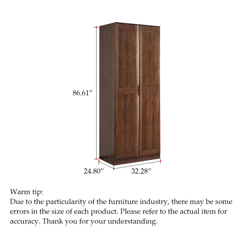 Simple and Modern Walnut Wardrobe