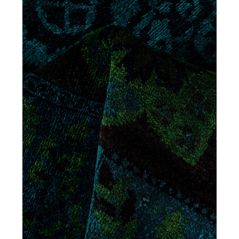 Overdyed One-of-a-Kind 3' 3" X 5' 1" Hand Knotted Area Rug