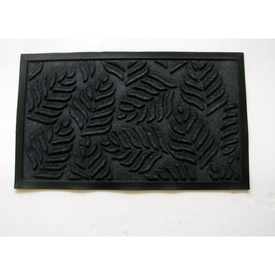 Tapis de porte d'intérieur antidérapant Arella Leaves 30 po x 18 po