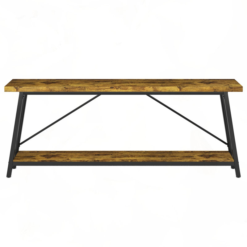 70.9" Extra Long Sofa Table Behind Couch, Rustic Brown
