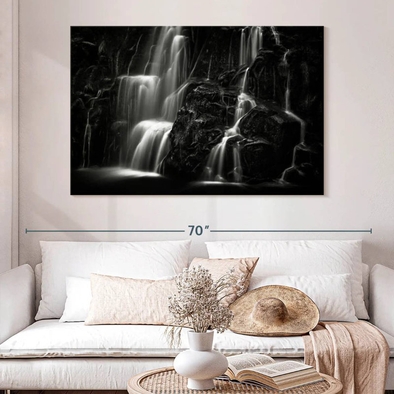 Alvord Dark Waterfalls, 34" H x 51" W