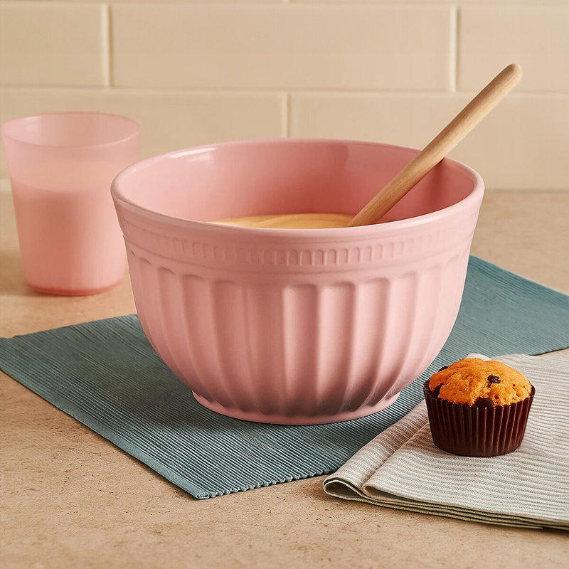 Haleakal Extra Large Melamine Mixing Bowl, Pink, 27 Cm