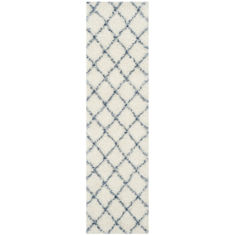 Sg-Msg-Moroccan Shag Performance Geometric Rug, Runner 2'3" x 8'